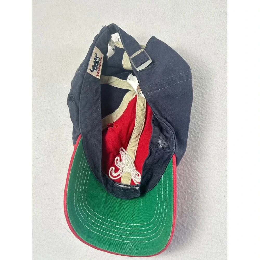 Fan Favorite Atlanta Braves Hat Kids One Size Red Navy Distressed Baseball Cap